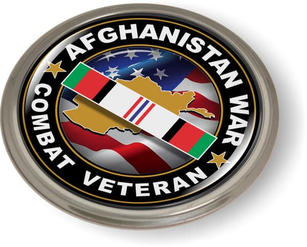 Afghanistan War Combat Veteran Emblem